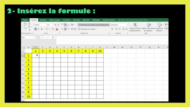Comment faire une table de multiplication sur Excel смотреть онлайн