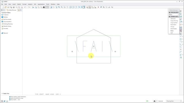 Creo Parametric - Drawings - Custom Symbols смотреть онлайн