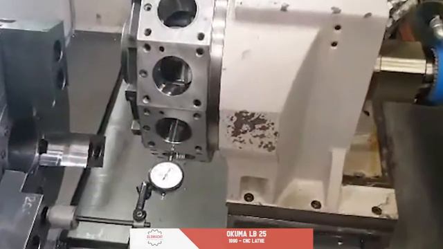 OKUMA LB 25 1990 CNC Lathe смотреть онлайн