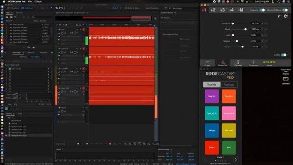 Rode Rodecaster pro basic setup and workflow.