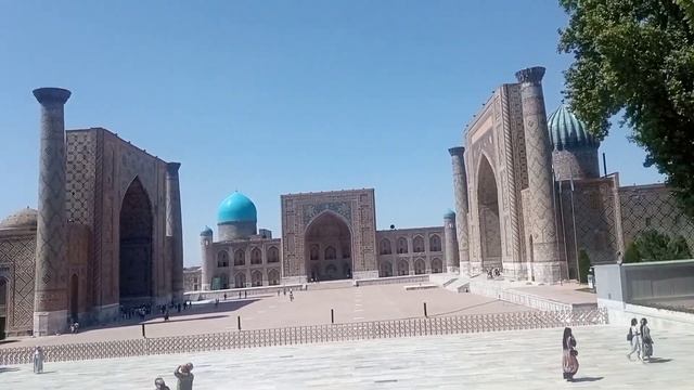 Registon maydoni. Samarqand shahri. Registan square. Samarkand city. смотреть онлайн