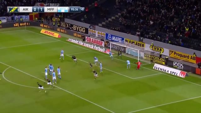 AIK 1 - 1 Malmö FF AIK får en fel dömd frispark och allt slutar i kaos смотреть онлайн