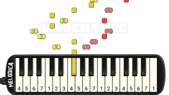 UNDERTALE OST - Fallen Down (Reprise) Melodica Tutorial смотреть онлайн