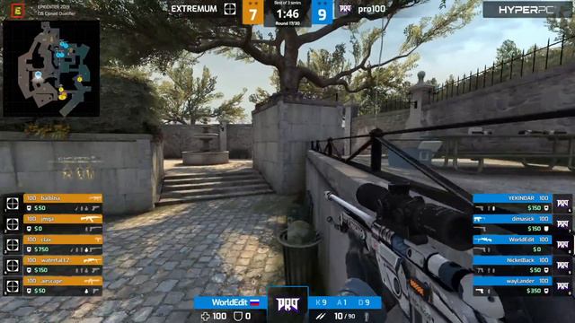 pro100 vs EXTREMUM - EPICENTER 2019 CIS Quals - map1 - de_overpass [Gromjkee & Eiritel] смотреть онлайн