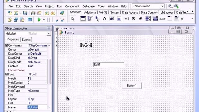 Курсы программирования. Урок 2. Объекты Delphi смотреть онлайн