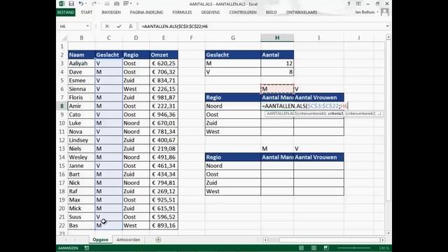 Excel || Tekst optellen met AANTAL.ALS - AANTALLEN.ALS смотреть онлайн