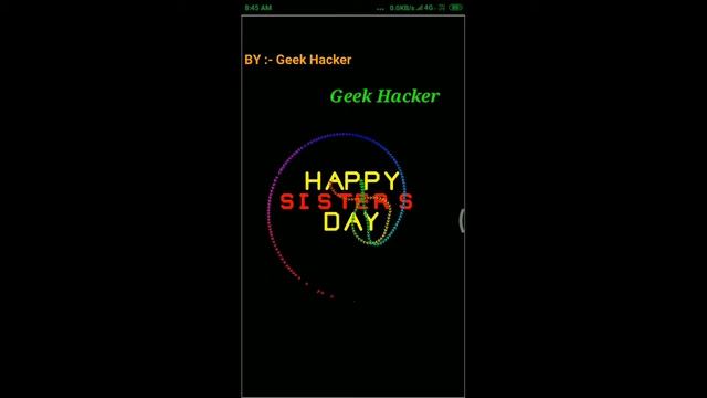 Happy Sisters Day Wishes Using Python Turtle Graphic ? || #pythonturtle #python #coding #geekhacker смотреть онлайн