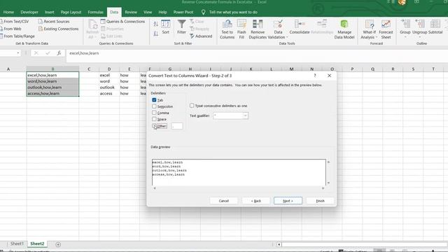 How to Reverse Concatenate Formula in Excel смотреть онлайн