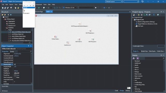 Usando o componente TRESTClient para consumir uma WebAPI REST/JSON como um DataSet navegável смотреть онлайн