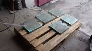 Мытый бетон - технология производства