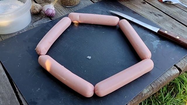 Тушёные кабачки с сосисками. смотреть онлайн