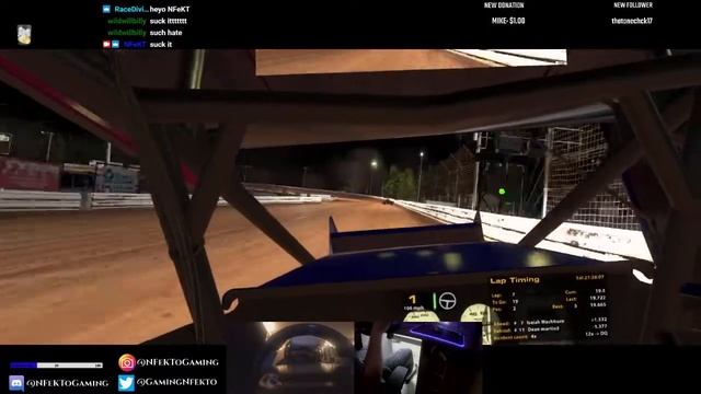 305 Sprint car Win @ Williams Grove! Dirt track racing! | @NFeKToGaming | смотреть онлайн