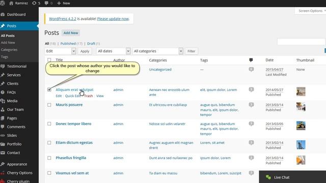 WordPress. How To Change The Author Of Post смотреть онлайн