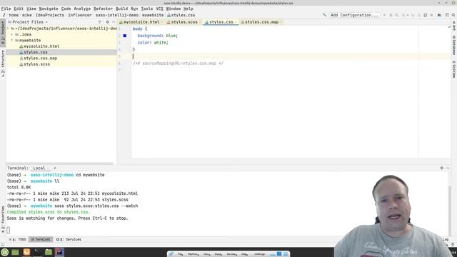 IntelliJ and SASS files compile with File watcher смотреть онлайн