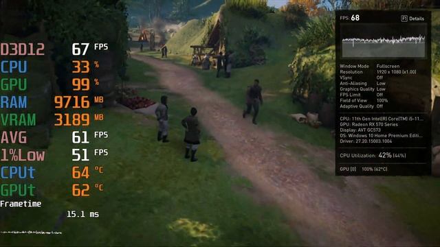 AMD Radeon RX 570 -- Intel Core i5-11400 -- Assassin's Creed AC Valhalla Benchmark i5-11400F смотреть онлайн