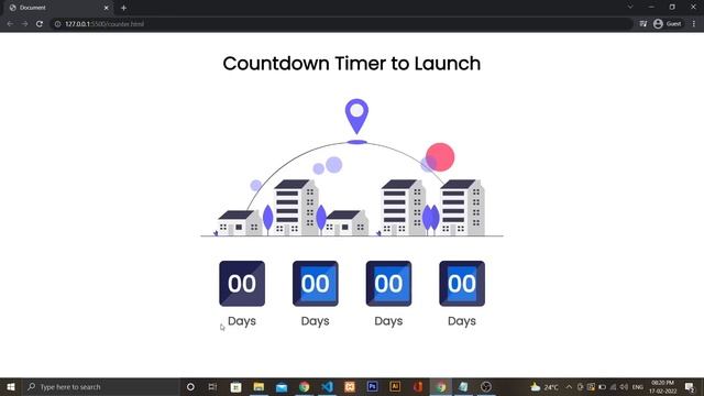 Simple javascript Countdown Timer using HTML | CSS | JAVASCRIPT смотреть онлайн