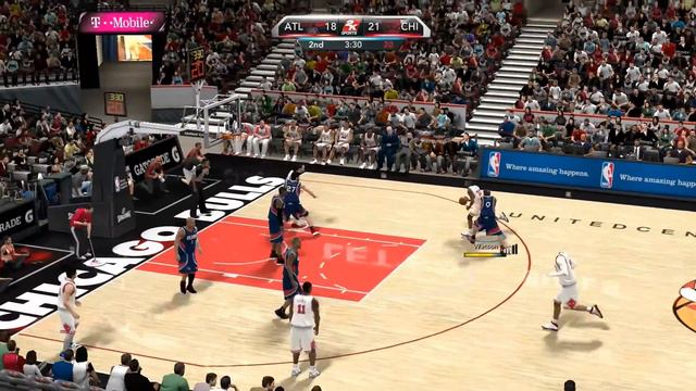 NBA 2K10 (Gameplay): Chicago Bulls vs. Atlanta Hawks (1st & 2nd Quarter) смотреть онлайн