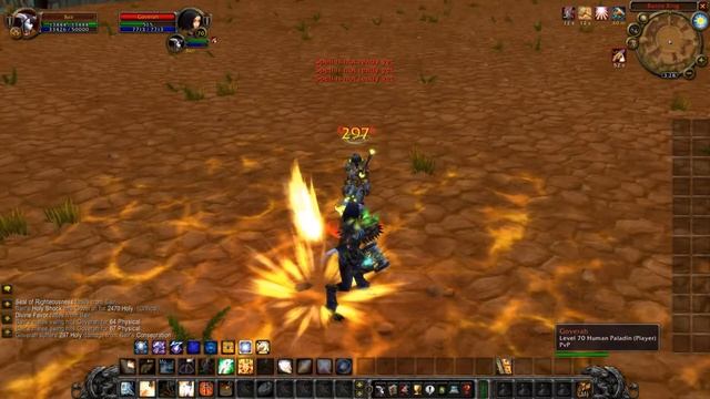 WoW TBC PvP - My TBC Shockadin Paladin spec (Holy Shockadin Paladin) Level 70 Spec Test смотреть онлайн
