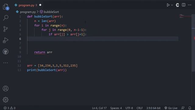 Make a Bubble Sort in Python смотреть онлайн