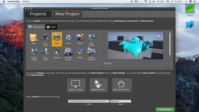 Уроки по Unreal Engine 4 / #2 - Создание проекта смотреть онлайн
