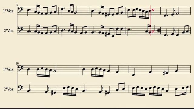 Oh Globo Mio Duet Sheet Music for Trombone Cello Basoon Tube and Euphonium смотреть онлайн