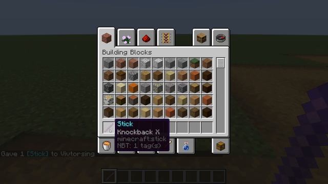 Minecraft 1.15.2:How to make a knockback stick смотреть онлайн