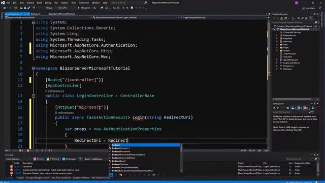 Blazor Server Microsoft Authentication смотреть онлайн