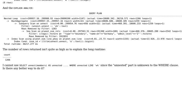 How to simplify a nested SELECT with PostgreSQL arrays? смотреть онлайн
