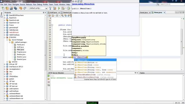 Chraiti Hachem :Formation sur JAVA SWING: 14 JMenuItem смотреть онлайн