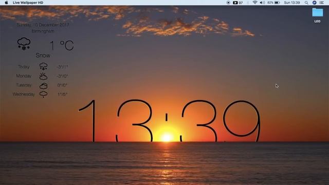 HOW TO GET FREE LIVE WALLPAPER & WEATHER WITH CLOCK HD FOR MAC || LIVE DESKTOP || # LEO HANSPAL смотреть онлайн
