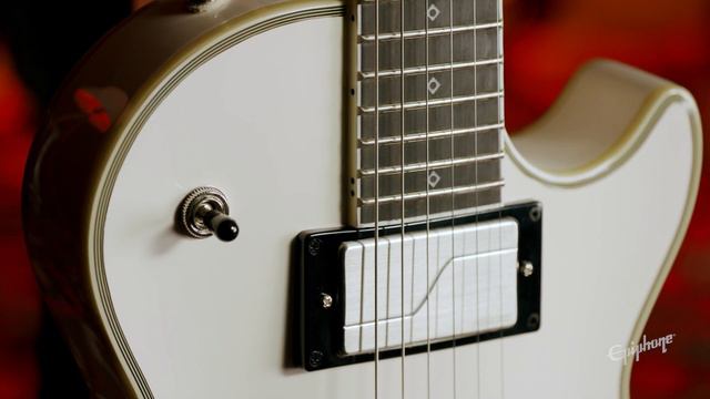 Epiphone Jerry Cantrell Les Paul Custom Prophecy - Bone White смотреть онлайн