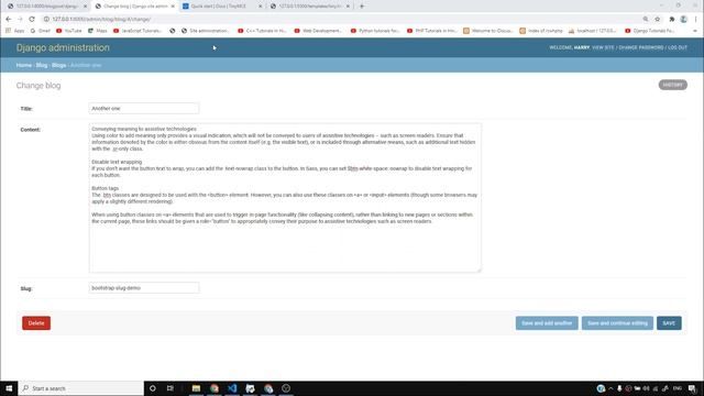 Adding Rich Text Editor to the Django Admin | Django Tutorial #27 смотреть онлайн