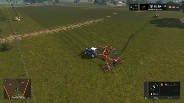 Farming Simulator 17 - County Line - Breaking in a new Rake #FS17 смотреть онлайн