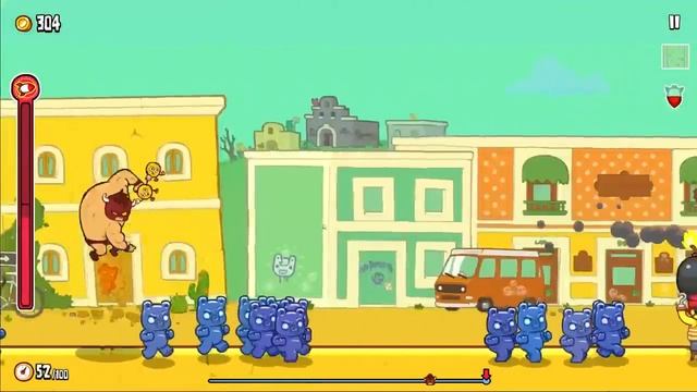ЛУЧШАЯ ИГРА ПРО УНИЧТОЖЕНИЕ ЖЕЛЕ! - Burrito Bison: Launcha Libre смотреть онлайн