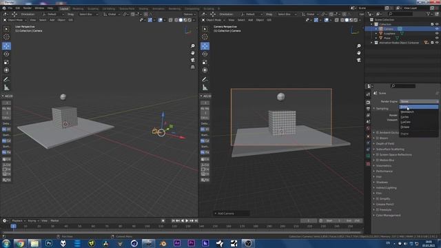 Falling of Cube of Cubes / Падение куба кубов. Blender Octane + Animation Nodes смотреть онлайн
