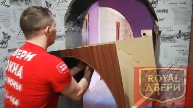 Устанавливаем гигантскую арку. Купить двери в Орске. #магазиныдверейорск
