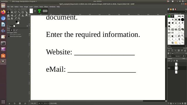 How to edit a multi page pdf document with GIMP смотреть онлайн