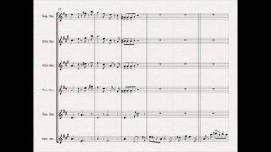 Theme from The Simpsons - Saxophone Ensemble - ♪ Sheet Music ♪