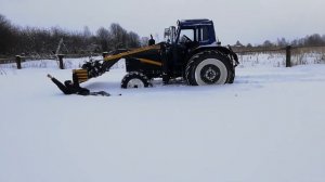 Проходимость МТЗ 82 по снеге.