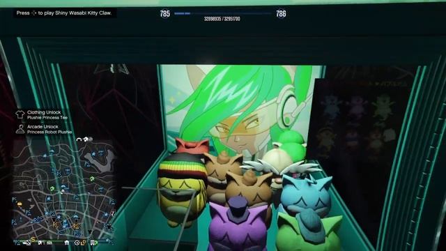 How To WIN Shiny Wasabi Kitty Claw arcade game in GTA 5 Online смотреть онлайн