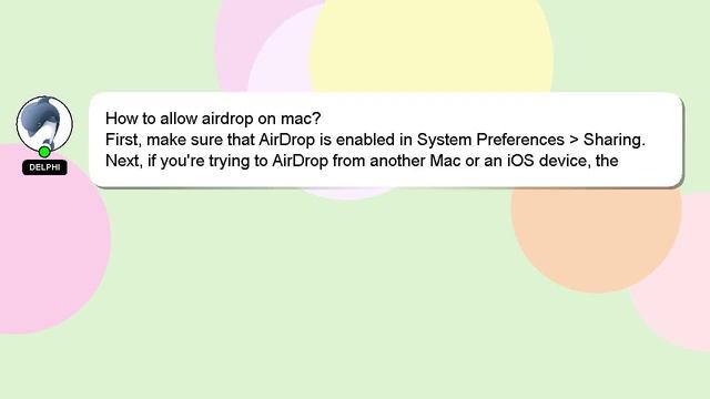 How To Allow Airdrop On Mac?