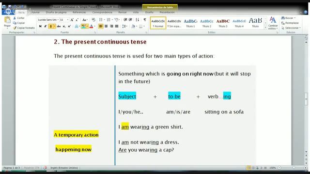 Simple Present vs. Present Continuous. смотреть онлайн