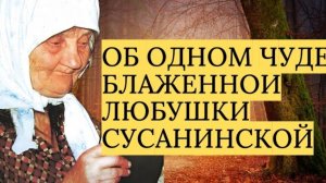 ОБ ОДНОМ ЧУДЕ БЛАЖЕННОЙ ЛЮБУШКИ СУСАНИНСКОЙ