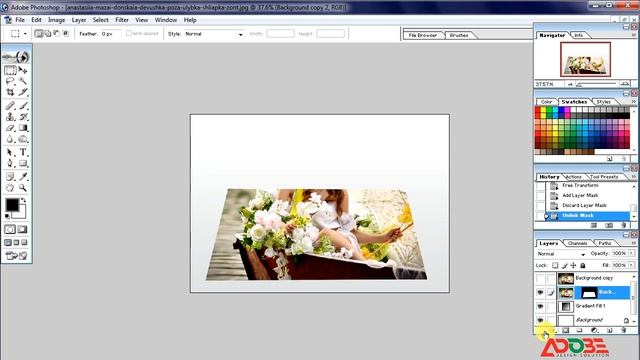 How to Create 3D Pop Out Photo effect in Photoshop 7.0 || смотреть онлайн