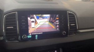 Skoda Karoq. Камера заднего вида с динамическими линиями