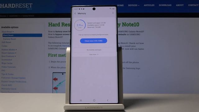 How to Speed Up SAMSUNG Galaxy Note 10 - Optimization Process смотреть онлайн