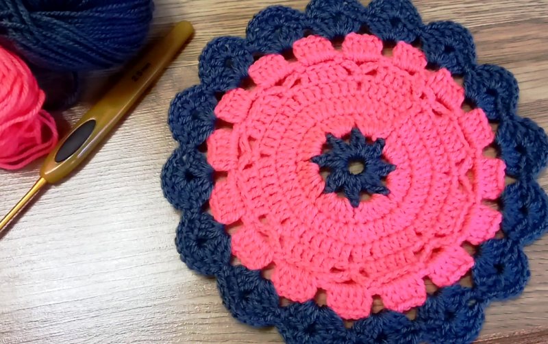 Милая САЛФЕТКА крючком. Подробный Мастер-Класс со схемой смотреть онлайн