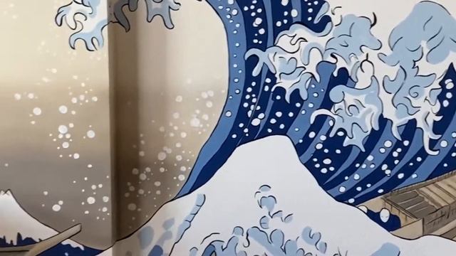 Роспись стен на кухне Большая Волна Хокусая смотреть онлайн