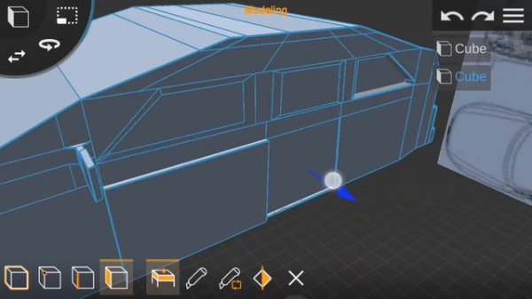 how to make 3D model of car in Android using prisma 3D.