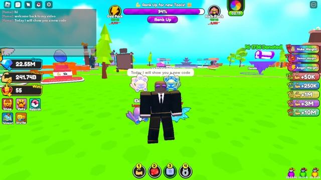 Strong Muscle Simulator? New 50 wins code! смотреть онлайн